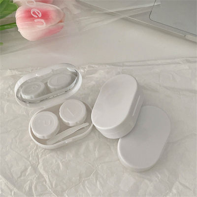 Box Container Holder Lady Care Eye With Mirror Contact Lens Case Smooth Portable Candy Color