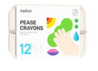 Mideer มิเดียร์ Peas Crayons - 12 Colors สีเทียนน้องเล็ก 12 สี