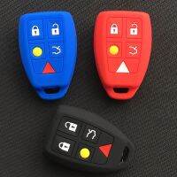 dfthrghd Silicone Car Key Cover For VOLVO S40 C30 C70 Starline A93 Porta Llaves Pared Casa Car Key Cover Mercedes