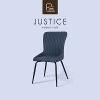 AS Furniture / JUSTICE (จัสติส) เก้าอี้กินข้าว เก้าอี้โมเดิร์น เก้าอี้หนัง เก้าอี้นั่งเล่น เก้าอี้หรูหรา เก้าอี้คาเฟ่ ขาเหล็ก ทรงเปลือกหอย สีสัน