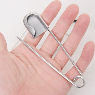 2 Pcs Crochet Safety Pins Diy Large Metal Lapel Clasp Sewing Supplies And Accessories 12.8cm 2022