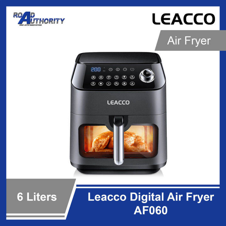 Leacco Digital Air Fryer 6L Large Capacity AF060, 12 Presets Nonstick