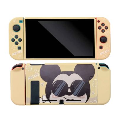 【lz】●✽  Disney Mickey Donald For Switch Case Shell Protective Split Housing Box For Nintendo Switch Accessories NS Console TPU Fundas