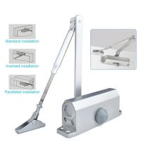 ✁♚ Adjustable Soft Close Fire-proof Automatic Door Spring Closer Door Hardware Door Closer Aluminum Alloy