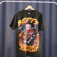 เสื้อยืดการ์ตูน เบ็ตตี้ บู๊พ (Betty Boop) สไตล์วินเทจ ผ้าฝอก (M/L/XL)