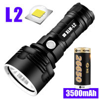 L2ดั้งเดิม/P70ทำงานด้วยแบตเตอรี่ไฟฉายที่มีประสิทธิภาพสูงไฟฉาย Led USB โคมไฟกลางแจ้งกันน้ำอัลตร้าหลอดไฟสว่างไสว