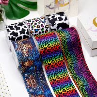 【CC】 Cartoon Leopard Printed Grosgrain Supplies Sewing Accessories 5 Yards. 19529