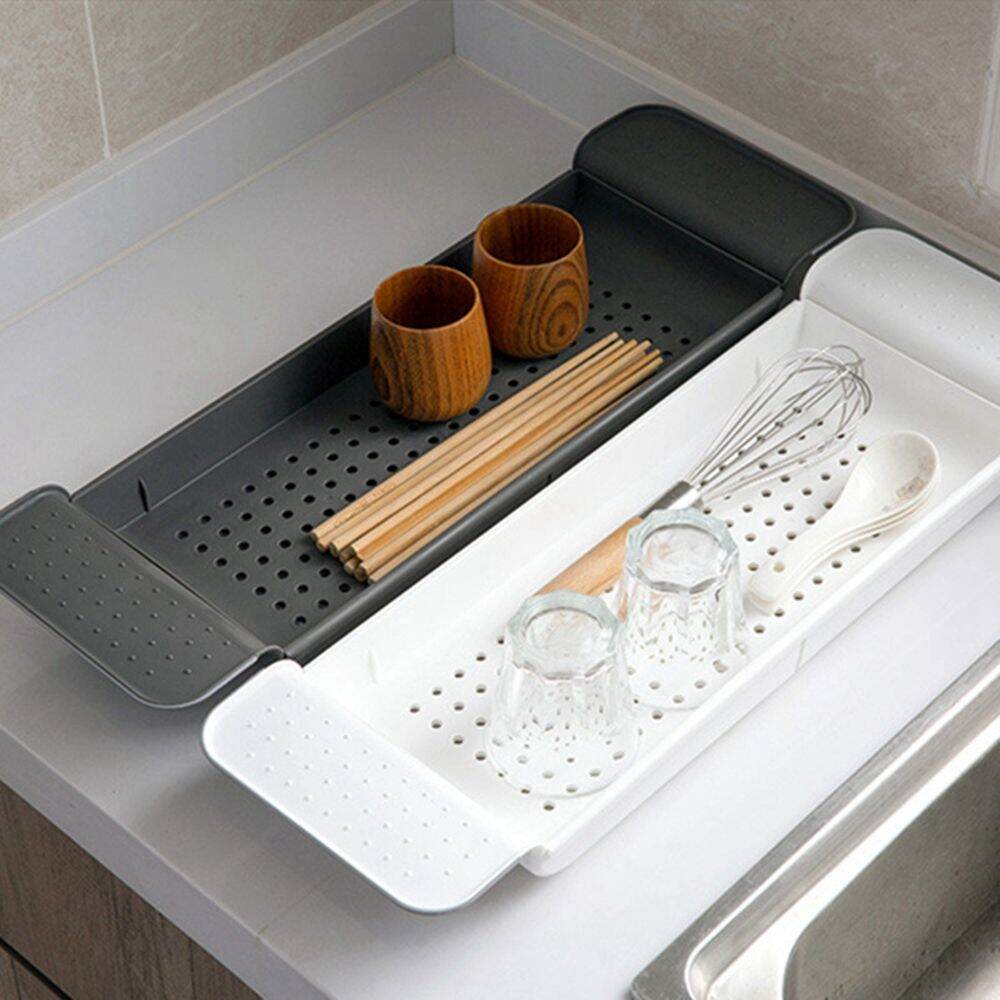 APPLD Tub Makeup Organization Kitchen Supplies Shower Accessories Basin Storage Box Bathtub Shelf Bathtub Trays Bathroom Organizer Storage Rack