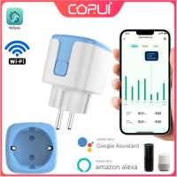 CORUI 16A สหภาพยุโรป WIFI สมาร์ทซ็อกเก็ตเสียบกับการตรวจสอบพลังงาน Timing บ้านพลังงานซ็อกเก็ตสนับสนุน Vesync APP Alexa Home ผู้ช่วย