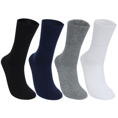 4 PairsLot Diabetic Socks Prevent Varicose Veins Socks for Diabetes Hypertensive Patients Bamboo Cotton Material 0062