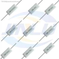 ✆ 5PCS 5W 5 Cement Resistor Power Resistance 0.1 10K 0.1R 0.5R 1R 10R 100R 0.22 0.33 0.5 1 2 5 8 10 15 20 25 30 100 1K 10K ohm