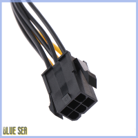 Bluesea การ์ดวิดีโอสายต่อขยายสำหรับตัวแปลงไฟฟ้า6-Pin To 8-Pin อะแดปเตอร์ชาร์ทไฟสายอะแดปเตอร์กราฟิก