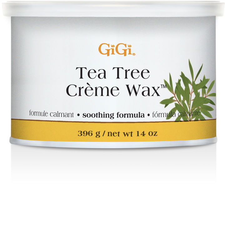 ของแท้! GiGi Tea Tree Creme Soft Wax ที ทรี ครีม ซอฟท์ แว็กซ์ เหมาะกับผิวแพ้ง่าย (ใช้ร่วมกับแถบผ้า แว็กสำหรับมืออาชีพ)