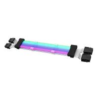 สายเคเบิล Almencla RGB ชุดสายพ่วง PCIe สำหรับคอมพิวเตอร์พีซีต่อ