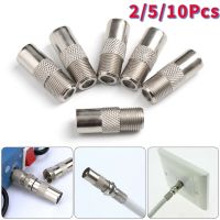 2/5/10Pcs F Type Coaxial Female Socket to RF TV Aerial Male Plug Adapter/Converter Screw Satellite Coax Connector