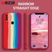 QAWSEDR สำหรับ OPPO A8 A31 2020 Gradient Rainbow Liquid Full Carema เคสกันกระแทกซิลิโคนเคสโทรศัพท์