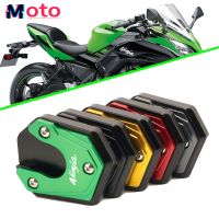 แผ่นขยายขาตั้งขาตั้งข้างสำหรับ Kawasaki Ninja650 NINJA 650 400 300 1000 1000SX ER6F ZX6R ER6N รถจักรยานยนต์