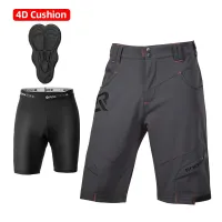 ROCKBROS 4D Womens Mens Shorts 2 In 1 with Separable Underwear Shorts Sports Bike Shorts Climbing Running Breathable Shorts