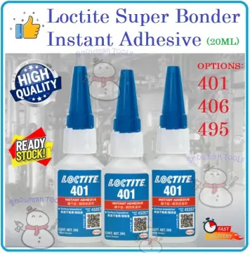 Loctite 401 406 495 Instant Adhesive Quick Dry Glue Low Viscosity Plastic  Rubber Wood GAM HENKEL Bonding Seal Stick glue plastic tape adhesives glues
