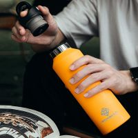 REVOMAX Large Capacity Stainless Steel Thermos Portable Vacuum Flask Insulated Tumbler With No Screw Lid Thermo Bottle 950MlTH