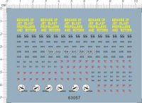 1350 Scale US Navy Nimitz Class Aircraft Carrier ป้ายเตือนรุ่น Water Decal