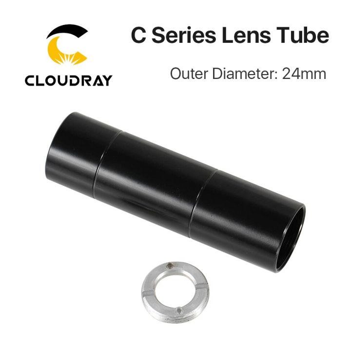 cloudray-c-series-co2-lens-tube-outer-diameter-24mm-for-lens-dia-20mm-fl50-8-63-5-101-6mm-for-co2-laser-cutting-machine