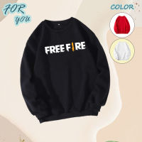 FREEFIRE ฟีฟาย เสื้อแขนยาว ผ้าเกรด A แบบสวม เสื้อกันหนาว เสื้อแจ็คเก็ต งานดีแน่นอน หนานุ่มใส่สบาย