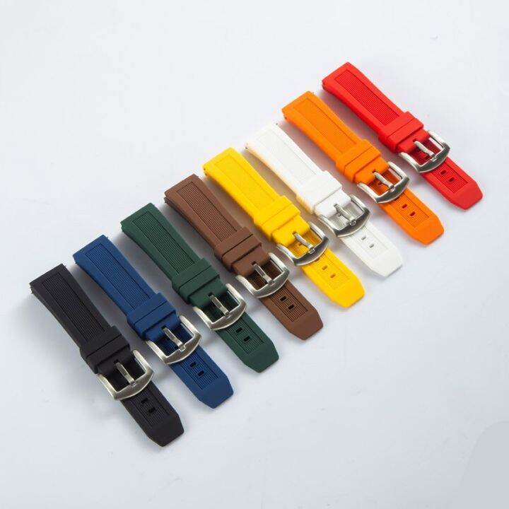 Silicone Strap 20mm 22mm Sports Waterproof Quick Release Watchband