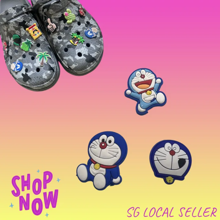 [SG] Cute and Adorable Shoe Charms Doraemon Packages / jibbitz