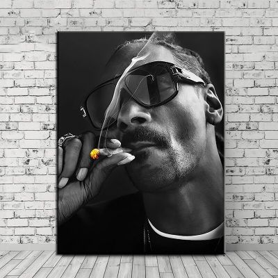 โมเดิร์น Tupac Snoop Dogg ภาพวาดผ้าใบ Hip Hop Rapper Singer Star 2PAC โปสเตอร์และพิมพ์ภาพผนังศิลปะตกแต่งบ้านใหม่