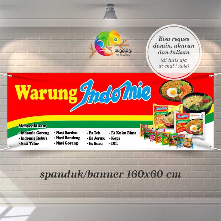 Spanduk Banner Warmindo Warung Indomie Murah Model C Lazada Indonesia