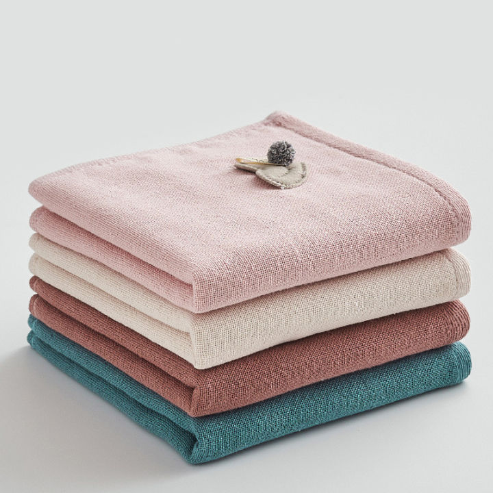 25x25cm-small-cotton-gauze-applique-embroidery-cartoon-animal-heart-children-baby-kids-face-towel
