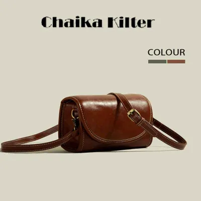 Chaika Kilter กระเป๋าหนังสะพายไหล่ มีซิป สําหรับผู้หญิง CK1099