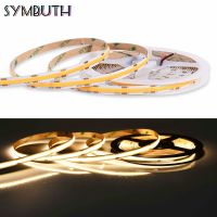 DC 12V COB Flexible FCOB LED Strip Light 480LEDs/Meter Bendable Linear Lights Tape CRI 90+ for DIY Home Under Cabinet Decoration LED Strip Lighting