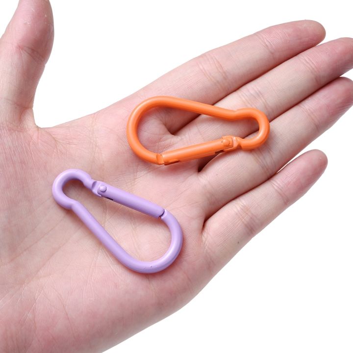 5pcs-23x46mm-mix-color-carabiner-d-ring-key-chain-clip-camping-hoop-outdoor-spring-gate-safety-buckle-kayrings-diy-accessories