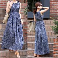 S-3XL Plus Size Women R Casual Elegant Floral Summer Beach Long Maxi Dress