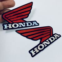 สติกเกอร์ปีก Honda โลโก้ ปีกนก สีแดง สติ๊กเกอร์ ฟอยล์รุ้ง สะท้อนแสง ติดรถ มอเตอร์ไซค์ ฮอนด้า แต่งรถ CBR Wave Pcx Forza Click Msx JDM รถแข่ง รถซิ่ง