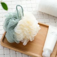 Soft Shower Mesh Foaming Sponge Bath Bubble Ball Body Skin Scrub Exfoliating Scrubber Back Brush Bathroom Shower Accessories Adhesives Tape