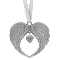 Christmas Angel Wing Ornament Stylish Pendant For Decoration A Piece Of My Heart Is In Heaven Christmas Memorial Decoration