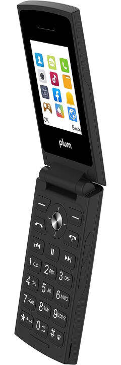 plum-flipper-4g-volte-unlocked-flip-phone-att-tmobile-speed-talk-2022-model-black