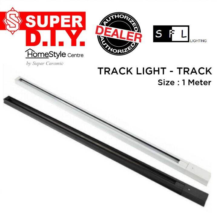 SFL Lighting Track Rail Track Light (1M) Black/White Lazada