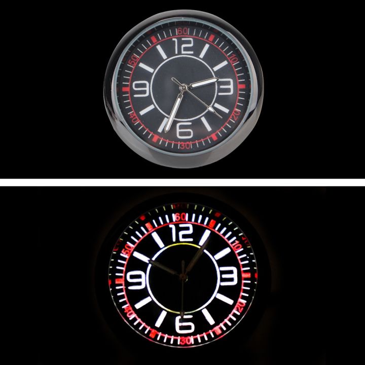 two-dog-sells-cars-นาฬิกาเข็มนาฬิการถยนต์-หน้าปัดรถยนต์ขนาดเล็กส่องสว่างดิจิทัลแสดงเวลาอุปกรณ์ตกแต่งภายในรถ