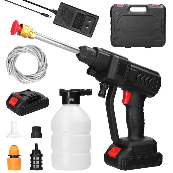 Portable High-Pressure Cordless Car Washer Gu n with Rechargeable ...