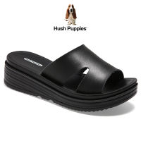 Hush Puppiesรองเท้าผู้หญิง รุ่น Ruby HP 8WSFI7936A - สีดำ รองเท้าแตะหนังแท้ รองเท้าแตะแบบ Women Shoes Slides9644