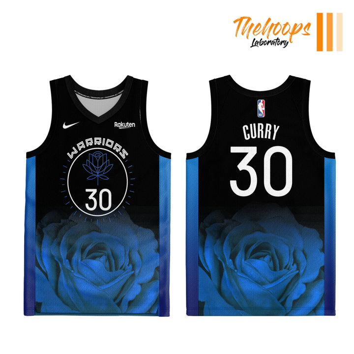 THL NBA Golden State Warriors Blue City Edition 2023 Customized design Full  Sublimation Jersey