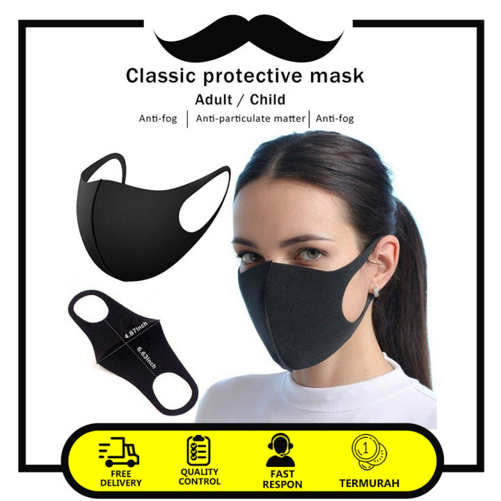 Masker Kain Scubasponge Masker Motor Antivirus Hitam Dewasa Lazada Indonesia 6125