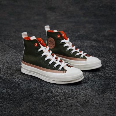 2024 Skate Shoes x Todd Snyder High Cut Casual Canvas Shoes ArmyGreen for Women Men