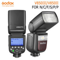 Godox V850III แฟลชแฟลช S Peedlite 76วัตต์2.4กรัม GN60ไร้สาย X ระบบ Li-Ion Canon Nikon Fuji Pentax Olympus