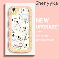 เคส Chenyyyka สำหรับ OPPO A37 A37F เคสการ์ตูน NEO 9น่ารักลายการ์ตูนน่ารักขอบครีมเคสมือถือกันกระแทกแบบใสนิ่มเคสโปร่งใสลายกล้องถ่ายรูปที่เรียบง่ายปลอกป้องกันอ่อนโยน