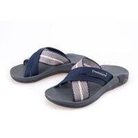 CC211 Navy Blue-Grey Dortmuend The Orthotic Sandals รองเท้าสุขภาพ ที่ช่วยบรรเทาอาการเจ็บจากฝ่าเท้าแบน หรือเท้าผิดรูป และฝึกให้ยืนได้ตรงขึ้น